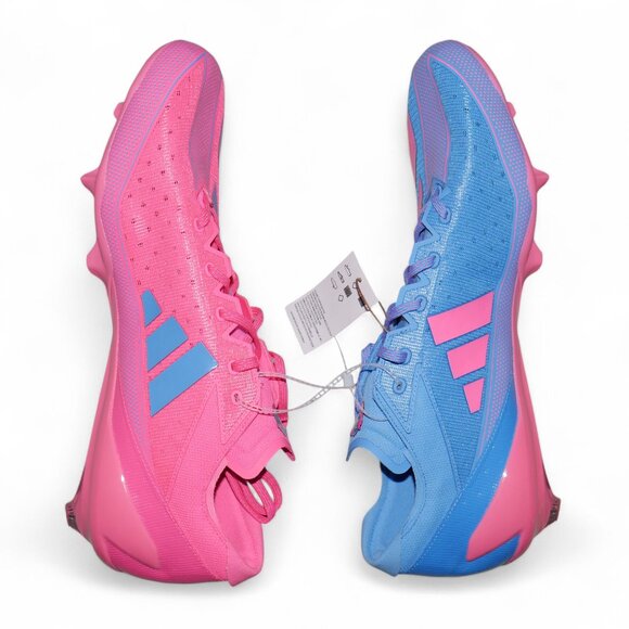 Adidas Adizero Electric Mens Size 17 Football Cleats Cotton Candy Travis Hunter - Picture 4 of 15